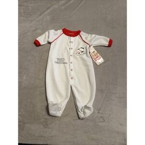 Vintage NWT Baby's First Christmas‎ One-Piece Large 17-20 Lbs Teddy Bears